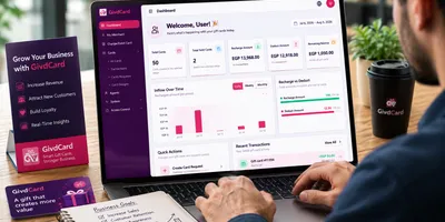 Business owner managing digital gift cards with GivdCard